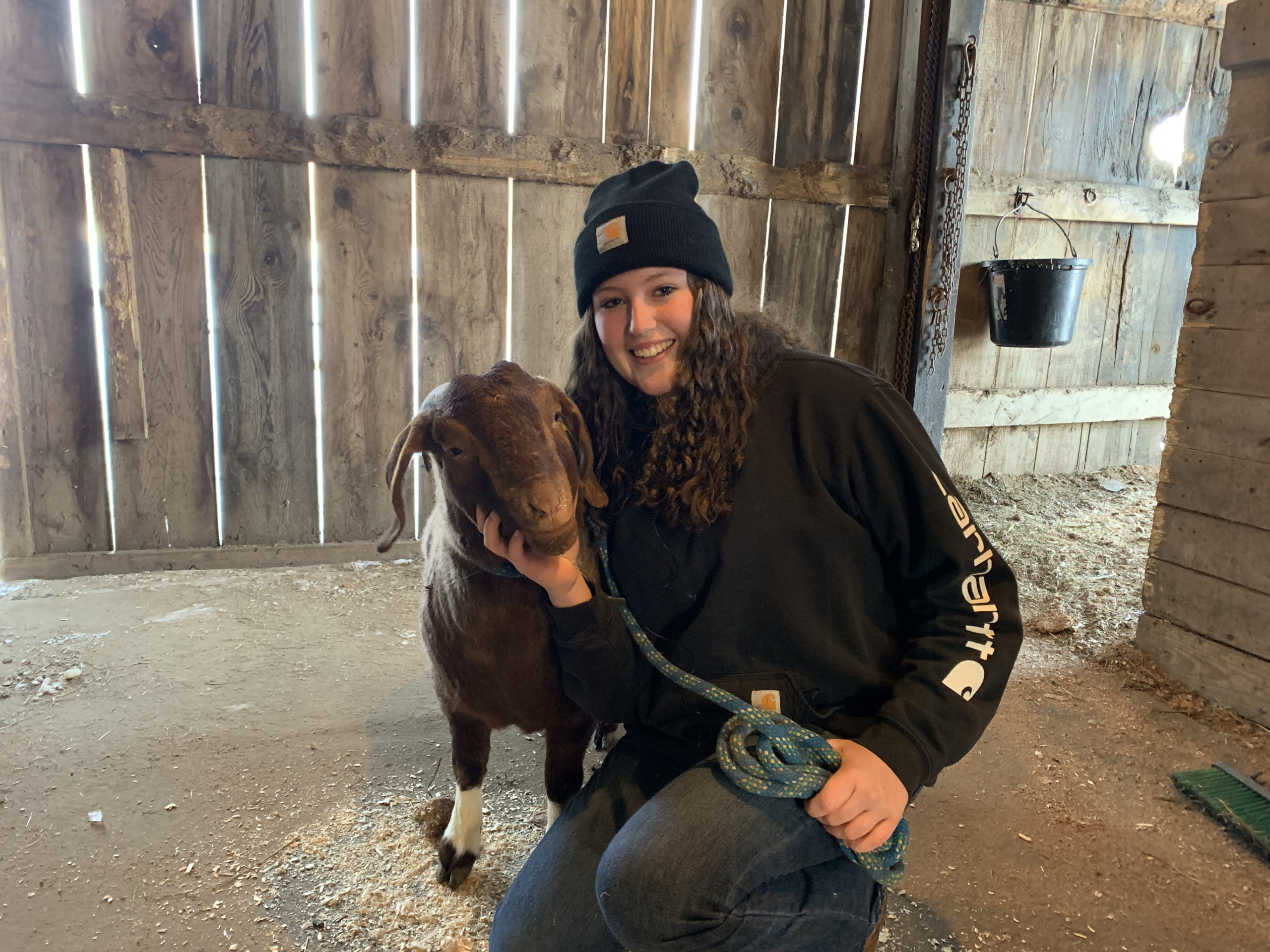 Reanna and goat